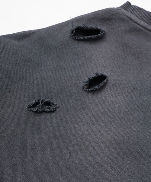 DISCOVERED（ディスカバード）の「PEANUTSxDISCOVERED DAMAGE PIGMENT DYED SWEAT（スウェット・メンズ・ブラック系2/ブラック系1/ブラック系3・2/3）」の16枚目の写真