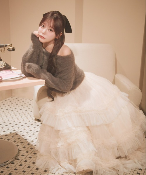 ボリュームティアードスカート（スカート）｜Olu.（オルドット