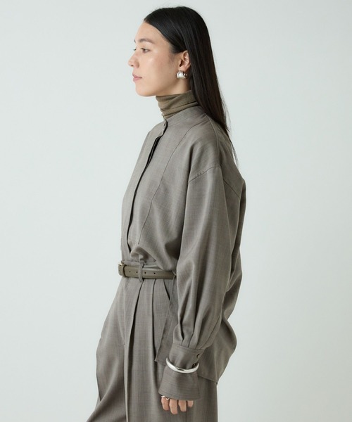 Chaos(カオス)の「Chaos(カオス)/オルトシャツ 【セットアップ可】(シャツ/ブラウス・レディース・ブラウン/ホワイト/チャコールグレー・FREE)」の11枚目の写真