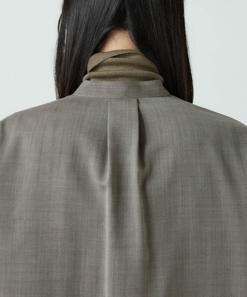 Chaos(カオス)の「Chaos(カオス)/オルトシャツ 【セットアップ可】(シャツ/ブラウス・レディース・ブラウン/ホワイト/チャコールグレー・FREE)」の17枚目の写真