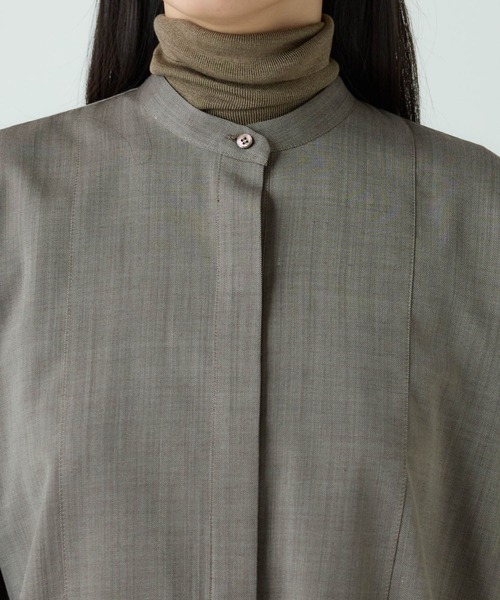 Chaos(カオス)の「Chaos(カオス)/オルトシャツ 【セットアップ可】(シャツ/ブラウス・レディース・ブラウン/ホワイト/チャコールグレー・FREE)」の16枚目の写真