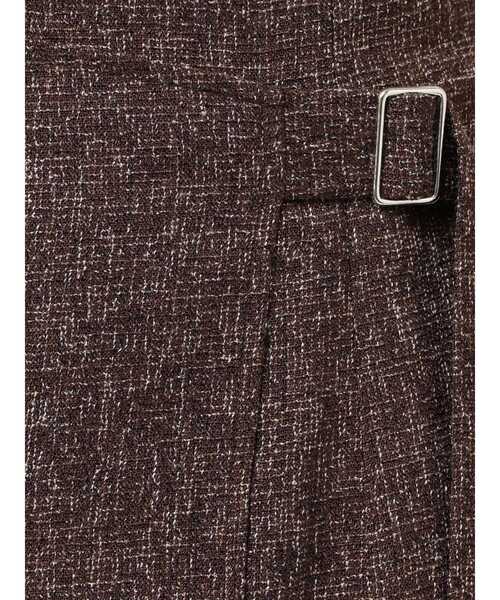 LAGUNAMOON（ラグナムーン）の「ツイードウエストアシメナローフレアスカート（スカート・レディース・ブラウン/ブラック/アイボリー・MEDIUM/SMALL）」の20枚目の写真