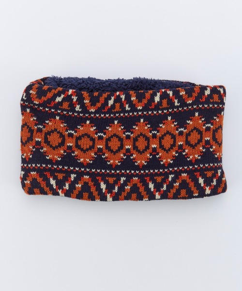 Ocean&Ground（オーシャン&グラウンド）の「ｿｳｶﾞﾗﾆｯﾄｳﾗﾎﾞｱﾈｯｸｳｫｰﾏｰ（ネックウォーマー/スヌード・キッズ・ブラウン/グレー/ピンク系その他2/ブルー系その他/チャコール/ベージュ/アイボリー/レッド・FREE）」の6枚目の写真