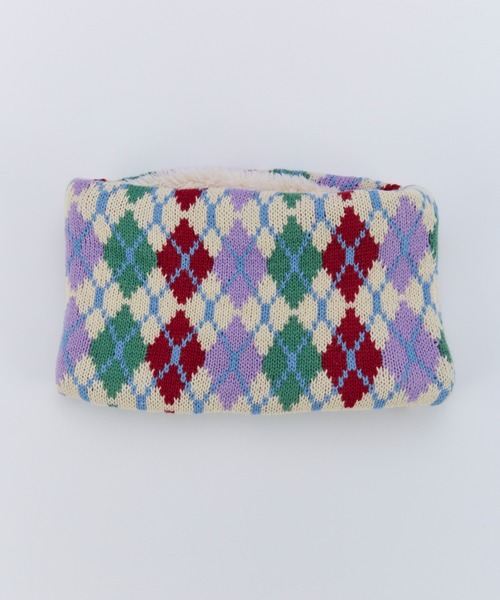 Ocean&Ground（オーシャン&グラウンド）の「ｿｳｶﾞﾗﾆｯﾄｳﾗﾎﾞｱﾈｯｸｳｫｰﾏｰ（ネックウォーマー/スヌード・キッズ・ブラウン/グレー/ピンク系その他2/ブルー系その他/チャコール/ベージュ/アイボリー/レッド・FREE）」の2枚目の写真