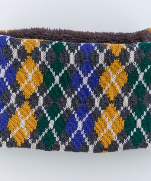 Ocean&Ground（オーシャン&グラウンド）の「ｿｳｶﾞﾗﾆｯﾄｳﾗﾎﾞｱﾈｯｸｳｫｰﾏｰ（ネックウォーマー/スヌード・キッズ・ブラウン/グレー/ピンク系その他2/ブルー系その他/チャコール/ベージュ/アイボリー/レッド・FREE）」の14枚目の写真