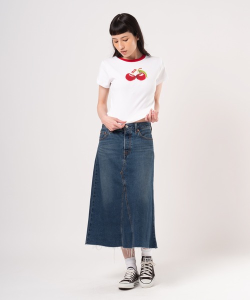 Levi'sRED デニムスカート セール】Levi's/リーバイス バックスリット デニム スカート