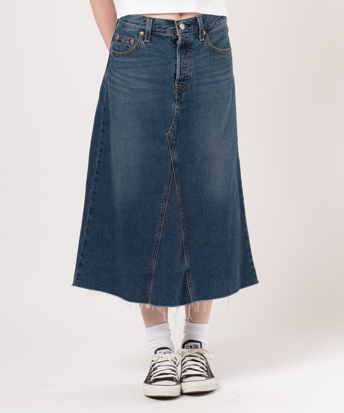 Levi's(リーバイス)の「Levi's/リーバイス Aラインデニムスカート(デニムスカート・レディース・ダークインディゴブルー・23inch/27inch/26inch/25inch/24inch/28inch)」の21枚目の写真