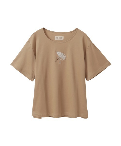 ピンクハウス パラソル刺繍カットソー（半袖） パラソル刺繍カットソー（Tシャツ/カットソー）｜PINK HOUSE（ピンク