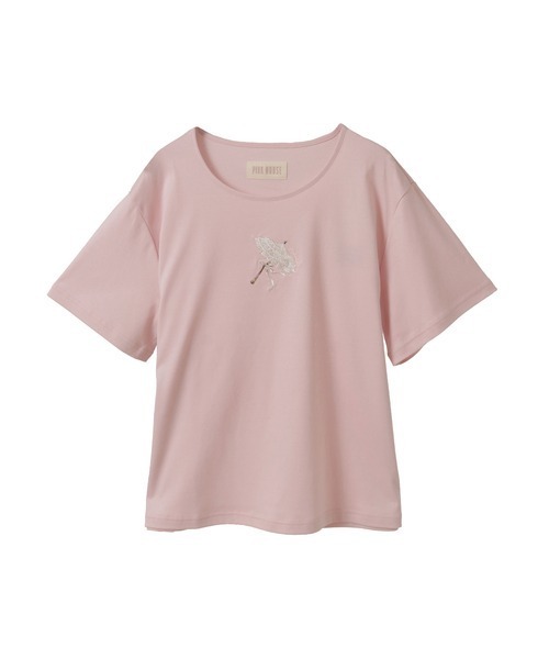 ピンクハウス パラソル刺繍カットソー（半袖） パラソル刺繍カットソー（Tシャツ/カットソー）｜PINK HOUSE（ピンク