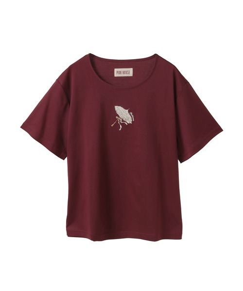 パラソル刺繍カットソー（Tシャツ/カットソー）｜PINK HOUSE（ピンク