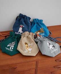 アニマル刺繍コードショルダーバッグ