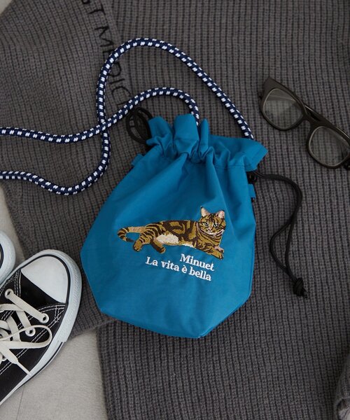 Remind me and forever（リマインドミーアンドフォーエバー）の「アニマル刺繍コードショルダーバッグ（ショルダーバッグ・レディース・グリーン/ベージュ/ブルー系その他/ブルー/グレー/グレー系その他2/ネイビー/アイボリー・FREE）」の7枚目の写真