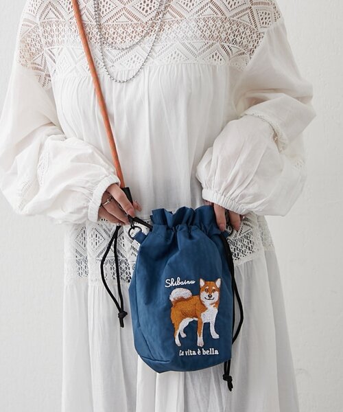 Remind me and forever（リマインドミーアンドフォーエバー）の「アニマル刺繍コードショルダーバッグ（ショルダーバッグ・レディース・グリーン/ベージュ/ブルー系その他/ブルー/グレー/グレー系その他2/ネイビー/アイボリー・FREE）」の20枚目の写真