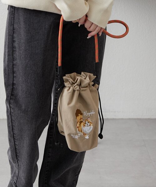 Remind me and forever（リマインドミーアンドフォーエバー）の「アニマル刺繍コードショルダーバッグ（ショルダーバッグ・レディース・グリーン/ベージュ/ブルー系その他/ブルー/グレー/グレー系その他2/ネイビー/アイボリー・FREE）」の15枚目の写真