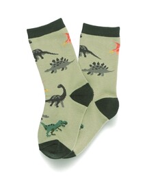 BRANSHES（ブランシェス）の「恐竜総柄ソックス（ソックス/靴下・キッズ）」