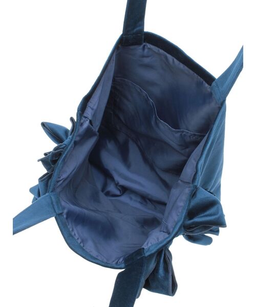 jouetie（ジュエティ）の「ベロアリボントートバッグ A4サイズ（トートバッグ・レディース・ブラック/レッド/オフホワイト/ピンク/ブルー・FREE）」の13枚目の写真