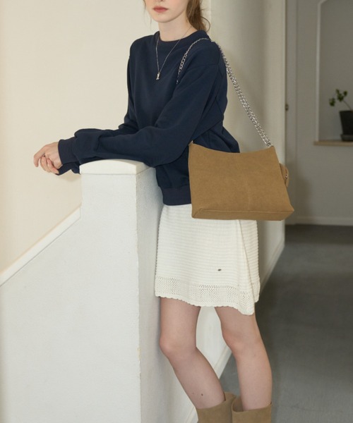 GIUNON(ジウノン)の「scallop knit dress / スカラップニットドレス(ワンピース・レディース・アイボリー/ブラック・FREE)」の18枚目の写真