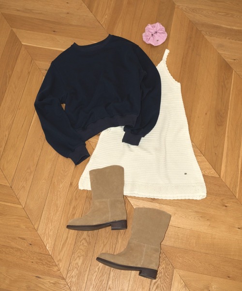 GIUNON(ジウノン)の「scallop knit dress / スカラップニットドレス(ワンピース・レディース・アイボリー/ブラック・FREE)」の21枚目の写真