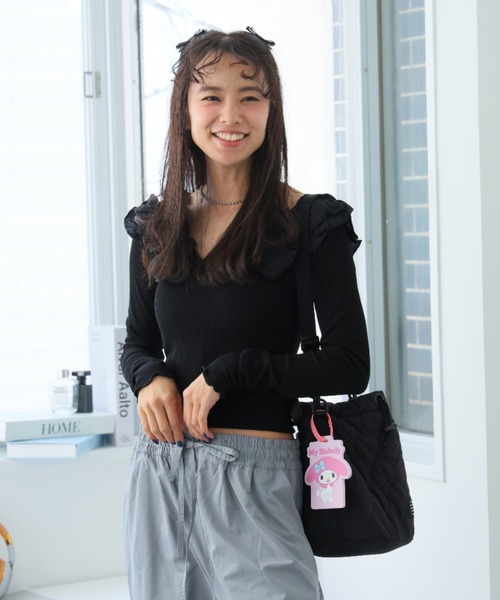 sanrio(サンリオ)の「サンリオキャラクターズ ラゲッジタグ(その他小物・レディース・ローズ/ブルー/スカイブルー/グリーン/ピンク/パープル/イエロー・FREE)」の1枚目の写真