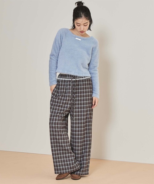 miette(ミエット)の「前後2wayシャギーニット(ニット/セーター・レディース・ネイビー/ライトブルー/オフホワイト・S/M/L)」の12枚目の写真