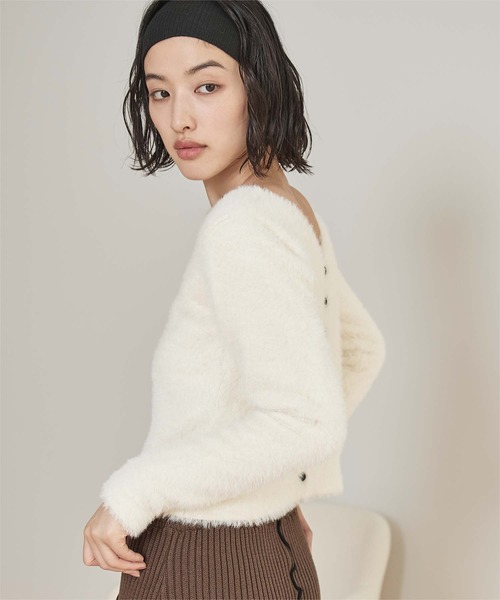 miette(ミエット)の「前後2wayシャギーニット(ニット/セーター・レディース・ネイビー/ライトブルー/オフホワイト・S/M/L)」の21枚目の写真