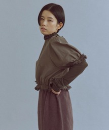 EN NEUME（エンノイム）の「Lace Trim Volume Tops（シャツ/ブラウス）」