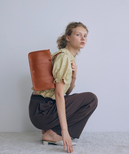 EN NEUME（エンノイム）の「Lace Trim Volume Tops（シャツ/ブラウス・レディース・イエロー/ホワイト/ブラック/ブラウン・FREE）」の20枚目の写真