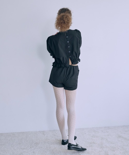 Lace Trim Volume Tops（シャツ/ブラウス）｜EN NEUME（エンノイム）の 