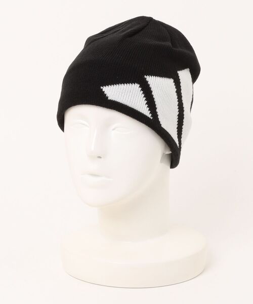 adidas（アディダス）の「adidas/アディダス ビーニー ビッグロゴ ビーニー クライマウォーム JUZ44（ニットキャップ/ビーニー・メンズ・ブラック・FREE）」の6枚目の写真