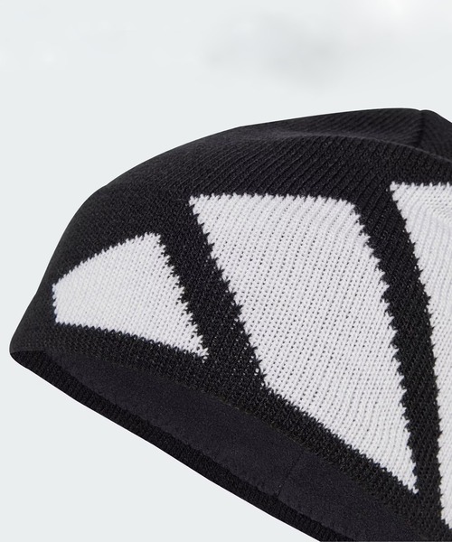 adidas（アディダス）の「adidas/アディダス ビーニー ビッグロゴ ビーニー クライマウォーム JUZ44（ニットキャップ/ビーニー・メンズ・ブラック・FREE）」の4枚目の写真
