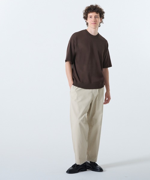coca（coca）（コカ）の「プレーティングニットTシャツ（Tシャツ/カットソー・メンズ・ブラック/ブラウン・XL/M/L）」の3枚目の写真