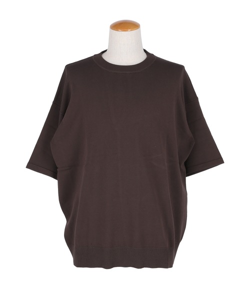 coca（coca）（コカ）の「プレーティングニットTシャツ（Tシャツ/カットソー・メンズ・ブラック/ブラウン・XL/M/L）」の18枚目の写真
