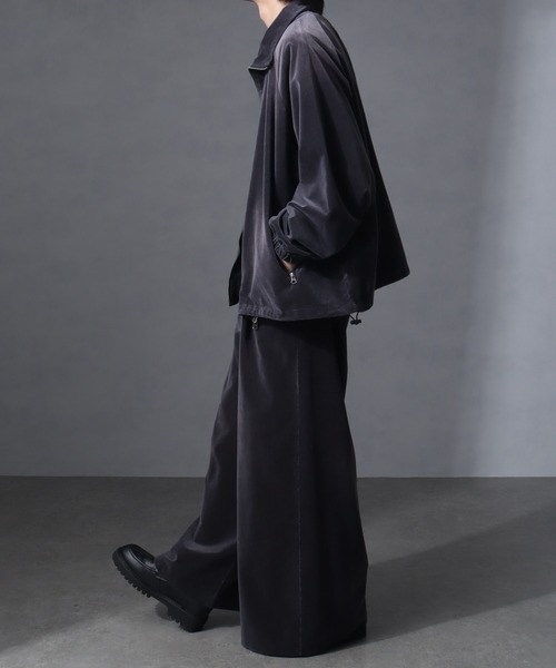 welise（ウェライズ）の「【welise/ウェライズ】ヴィンテージベルベット ワイドバギーフレアスラックス（スラックス・メンズ・チャコールグレー/ブラック/レッド/ネイビー・L/M/S）」の17枚目の写真