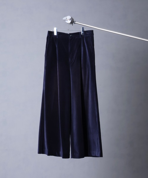 welise（ウェライズ）の「【welise/ウェライズ】ヴィンテージベルベット ワイドバギーフレアスラックス（スラックス・メンズ・チャコールグレー/ブラック/レッド/ネイビー・L/M/S）」の18枚目の写真