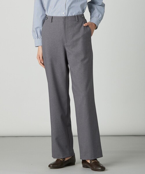 セール】【WEB限定カラーあり】ツムギートflannel ストレート パンツ