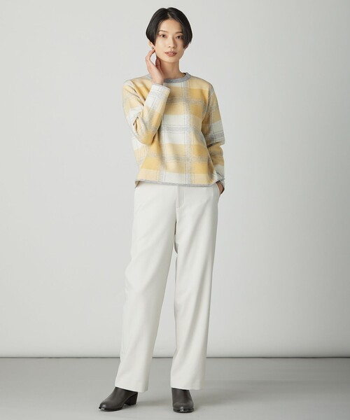 J.PRESS(ジェイプレス)の「【WEB限定カラーあり】ツムギートflannel ストレート パンツ(その他パンツ・レディース・グレー系/ブラック系/アイボリー系/ネイビー系/ベージュ系・13/11/9/7)」の10枚目の写真