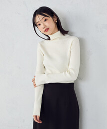 COMME CA ISM | 【マシンウォッシャブル】ベーシック　タートルネックリブニット(ニット/セーター)
