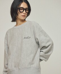 美品 Americana サイドジップロゴスウェット グレー SALON別注 Americana for SALON】[ご好評につき追加決定！]別注サイド