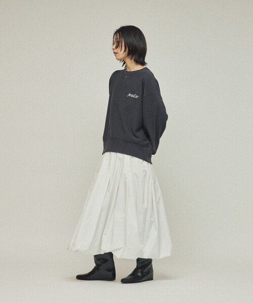 AMERICANA（アメリカーナ）の「Americana × Firsthand/アメリカーナ 別注 ワンポイントロゴ クルーネックスウェット（スウェット・レディース・グレー/チャコールグレー/ブラウン・FREE）」の7枚目の写真