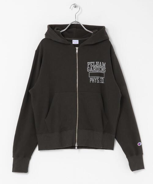 Champion（チャンピオン）の「『別注』Champion×Sonny Label　スウェットジップフーディー（パーカー・レディース・グレー/オートミール/スミクロ・ONE）」の11枚目の写真