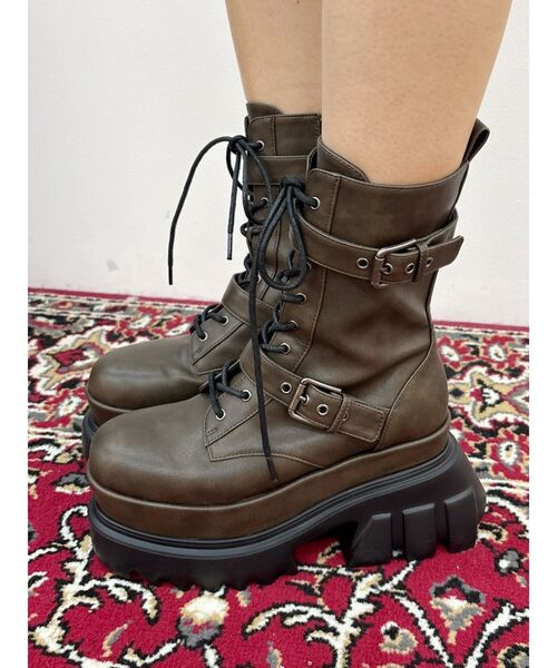 バックルエンジニアブーツ（ブーツ）｜EVRIS（エヴリス）の