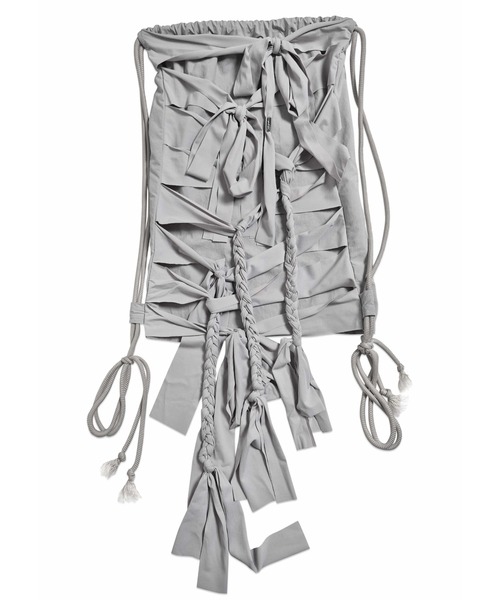 L.H.P（エルエイチピー）の「JUNGDO/ジョンド/FLUTTER GYM SACK（バックパック/リュック・レディース・ブラック/グレー・F）」の8枚目の写真