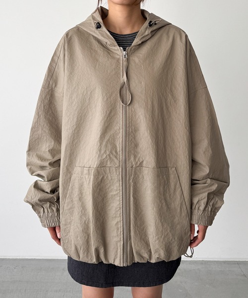 CANAL JEAN(キャナルジーン)の「choice_cnl 合皮ZIPパーカー(ブルゾン・レディース・ベージュ・X-LARGE/LARGE)」の10枚目の写真