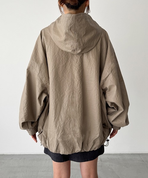 CANAL JEAN(キャナルジーン)の「choice_cnl 合皮ZIPパーカー(ブルゾン・レディース・ベージュ・X-LARGE/LARGE)」の12枚目の写真