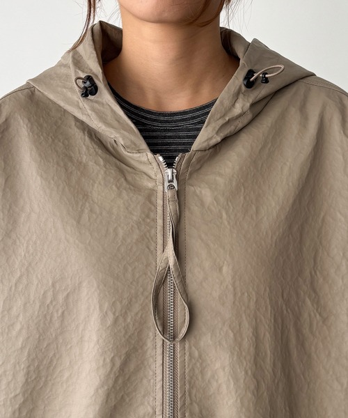 CANAL JEAN(キャナルジーン)の「choice_cnl 合皮ZIPパーカー(ブルゾン・レディース・ベージュ・X-LARGE/LARGE)」の13枚目の写真