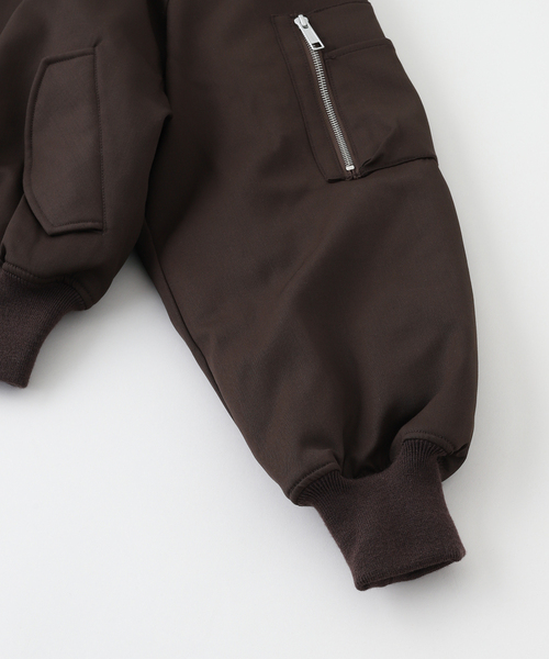 entire studios（エンタイアスタジオ）の「ENTIRE STUDIOS / エンタイアスタジオ CROPPED BROAD BOMBER SUIT（ブルゾン・メンズ・ブラウン・SMALL/X-SMALL）」の4枚目の写真