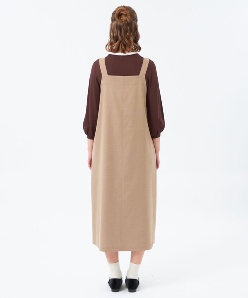 MACKINTOSH PHILOSOPHY(マッキントッシュ フィロソフィー)の「2wayジャンパースカート(ジャンパースカート・レディース・チャコールグレー/ベージュ・38)」の6枚目の写真