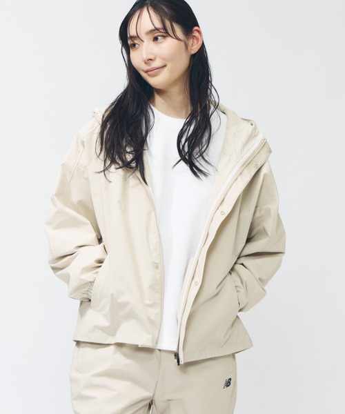 NEW BALANCE（ニューバランス）の「【アルペン限定】 ニューバランス New Balance THE CITY フーデッドウーブンジャケット（ブルゾン・レディース・アイボリー/ブラック/グリーン・S/M/L/XL）」の10枚目の写真