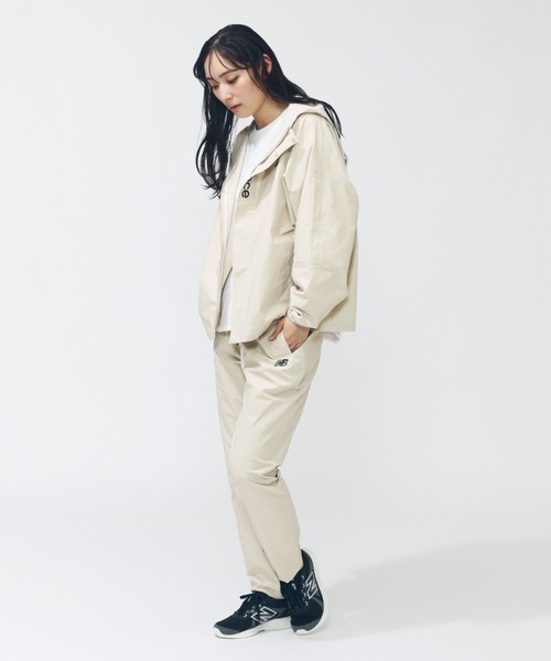 NEW BALANCE（ニューバランス）の「【アルペン限定】 ニューバランス New Balance THE CITY フーデッドウーブンジャケット（ブルゾン・レディース・アイボリー/ブラック/グリーン・S/M/L/XL）」の16枚目の写真