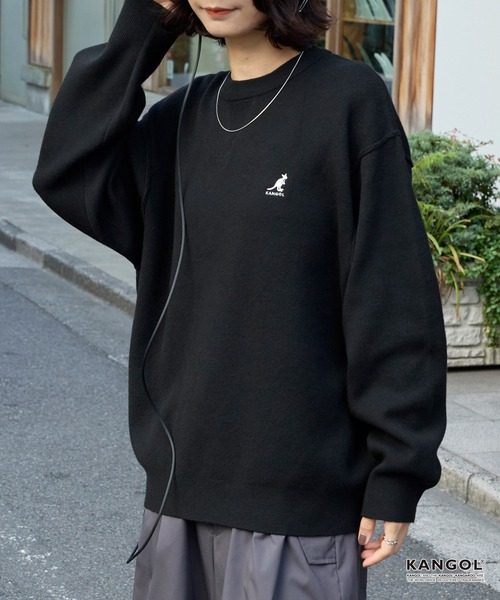 セール】KANGOL/カンゴール 別注 ロゴ ワンポイント刺繍スウェット